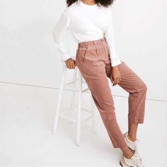 Madewell Corduroy Pull On Mid Rise Jogger Pants - Picture 1 of 15